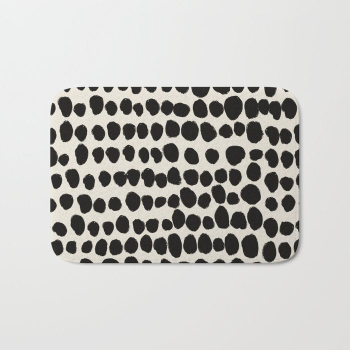 Irregular Polka Dot Pattern #1 Bath Mat Gallery Image 1
