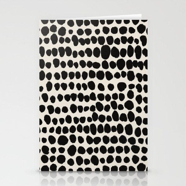 Irregular Polka Dot Pattern #1 Stationery Card Gallery Image 2