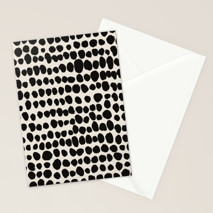 Irregular Polka Dot Pattern #1 Stationery Card Gallery Image 2