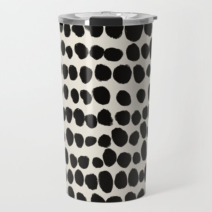 Irregular Polka Dot Pattern #1 Travel Mug Gallery Image 1