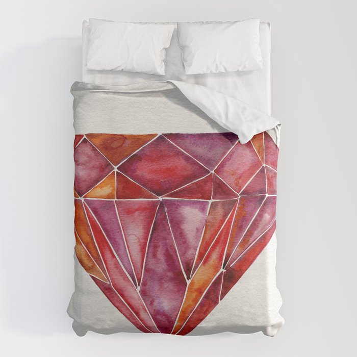 Million-Carat Ruby Duvet Cover Gallery Image 1