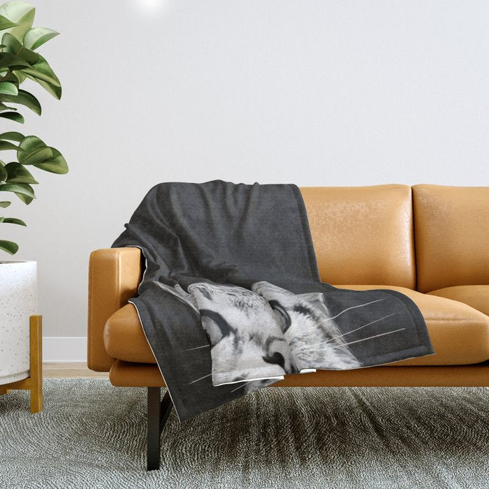 You asleep yet? Throw Blanket Gallery Image 1