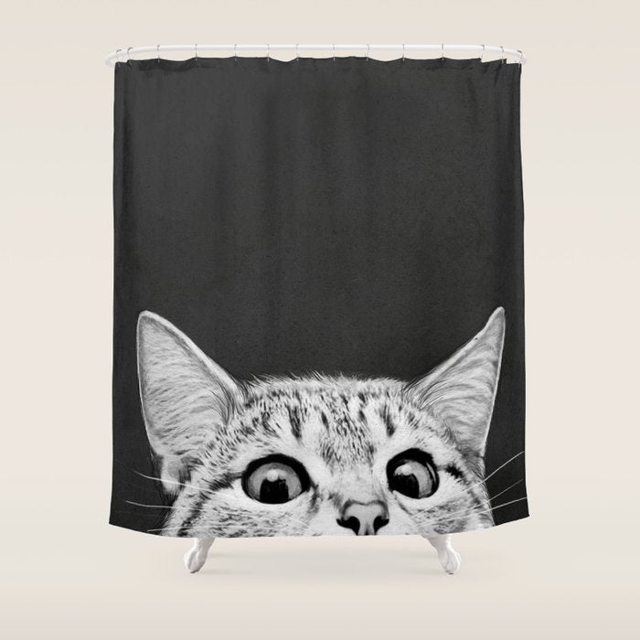 You asleep yet? Shower Curtain Gallery Image 1