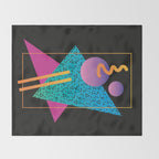 Memphis Pattern 24 - 80s / 90s Retro Throw Blanket Gallery Image 2