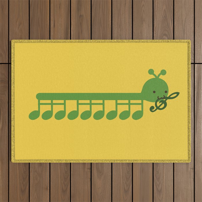 Caterpillar Song Outdoor Rug Gallery Image 1