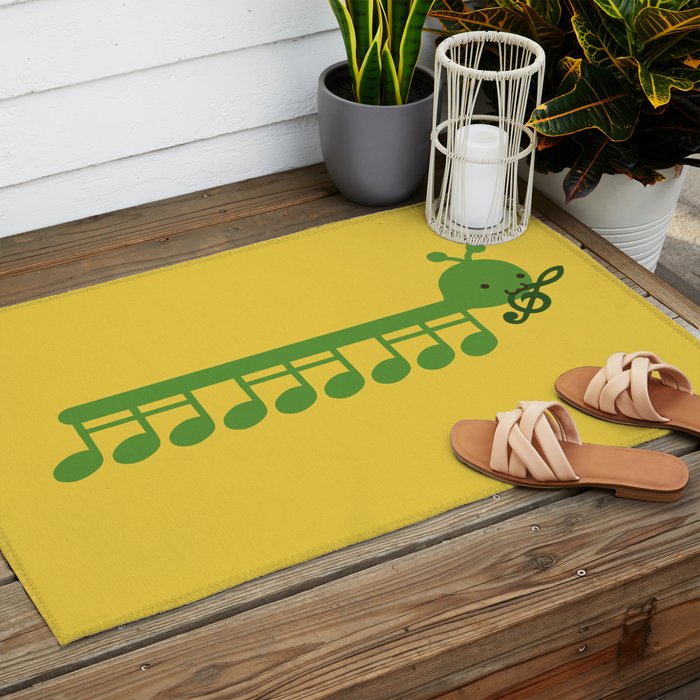 Caterpillar Song Outdoor Rug Gallery Image 2