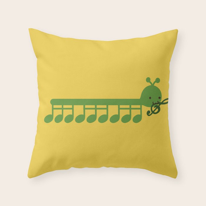 Caterpillar Song Throw Pillow Gallery Image 6