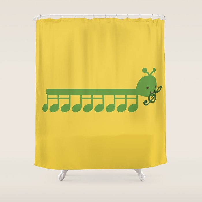 Caterpillar Song Shower Curtain Gallery Image 1