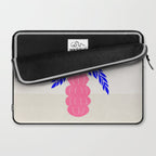 Ruby Pink Vase & Electric Leaves: Vases & Stuff 01 Laptop Sleeve Gallery Image 2