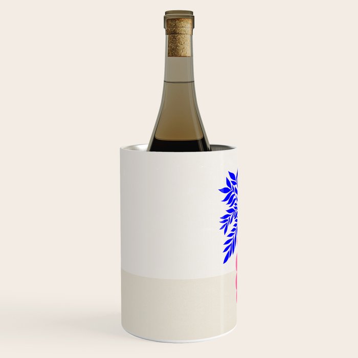 Ruby Pink Vase & Electric Leaves: Vases & Stuff 01 Wine Chiller Gallery Image 2