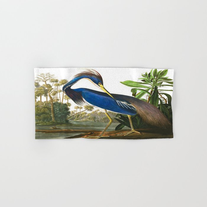 John James Audubon - Louisiana Heron Bath Towel Gallery Image 1
