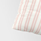 Classic Double Stripe Pattern in Pale Blush and Nearly White Pillow Sham Gallery Image 4