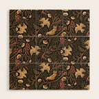 Secret Garden Spring Birds - Forest Green Wood Wall Art Gallery Image 1