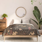 Secret Garden Spring Birds - Forest Green Comforter Gallery Image 3