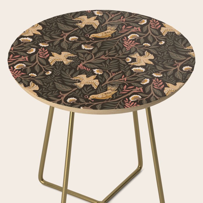 Secret Garden Spring Birds - Forest Green Side Table Gallery Image 2