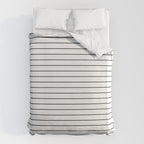 Minimal Arch IV Black and White Modern Geometric Lines Duvet Cover Gallery Image 6