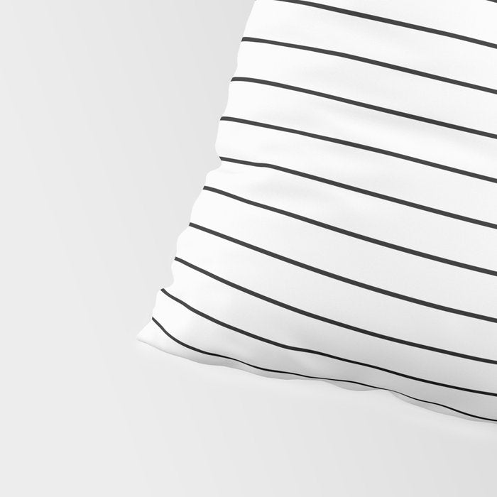 Minimal Arch IV Black and White Modern Geometric Lines Pillow Sham Gallery Image 4