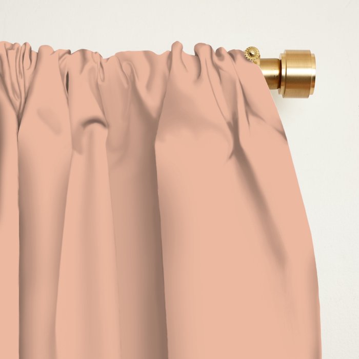 Minimal Snake - Coral & Pink Window Curtain Gallery Image 2