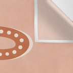 Minimal Snake - Coral & Pink Wall Tapestry Gallery Image 3