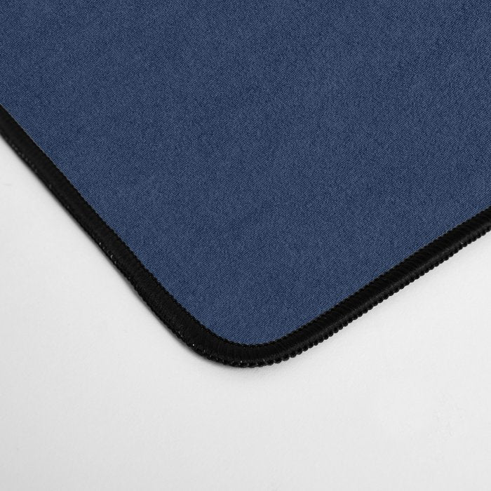 Light-blue octopus on dark blue Desk Mat Gallery Image 4