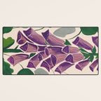 Contemporary Botanical Garden Foxglove in Bloom Desk Mat Gallery Image 3