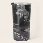 Street Bologna Artist Black and White Photography Travel Mug Gallery Image 3