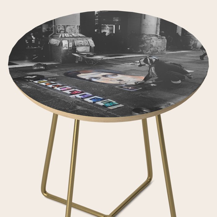 Street Bologna Artist Black and White Photography Side Table Gallery Image 2