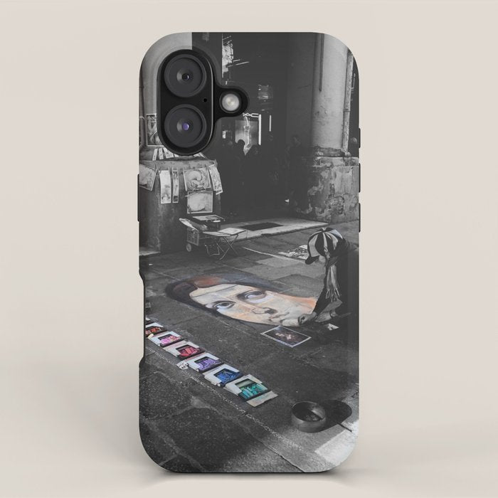 Street Bologna Artist Black and White Photography iPhone Case Gallery Image 1