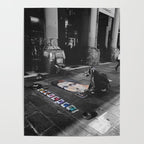 Street Bologna Artist Black and White Photography Poster Gallery Image 4