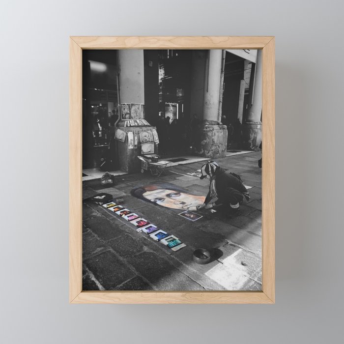 Street Bologna Artist Black and White Photography Mini Art Print Gallery Image 1