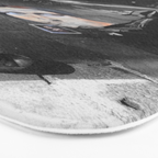 Street Bologna Artist Black and White Photography Bath Mat Gallery Image 3