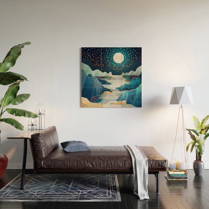 Moon Glow Wood Wall Art Gallery Image 2