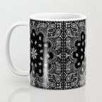 black and white bandana pattern Coffee Mug Gallery Image 3