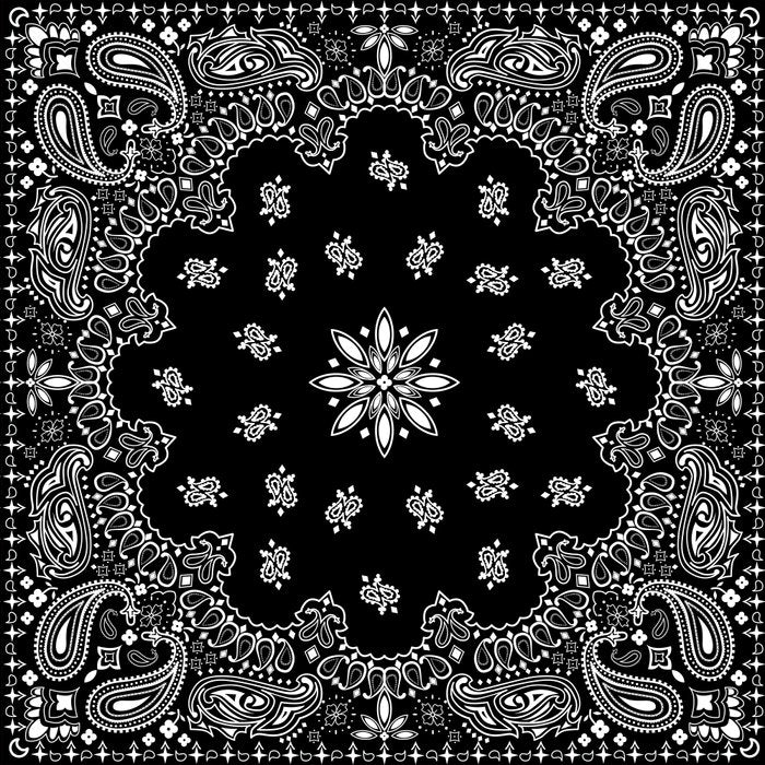 black and white bandana pattern Coffee Mug Gallery Image 2