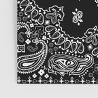 black and white bandana pattern Poster Gallery Image 3