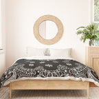 black and white bandana pattern Duvet Cover Gallery Image 3