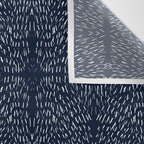 Celestial Stars Art, Indigo Blue, Boho Wall Art, Wall Tapestry Gallery Image 3