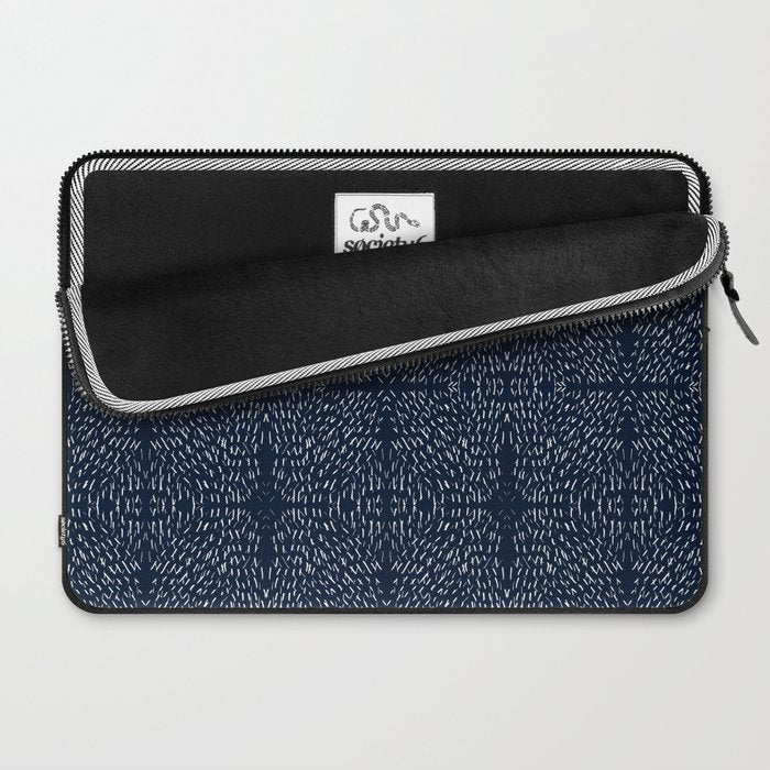 Celestial Stars Art, Indigo Blue, Boho Wall Art, Laptop Sleeve Gallery Image 2
