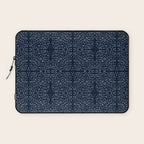 Celestial Stars Art, Indigo Blue, Boho Wall Art, Laptop Sleeve Gallery Image 1