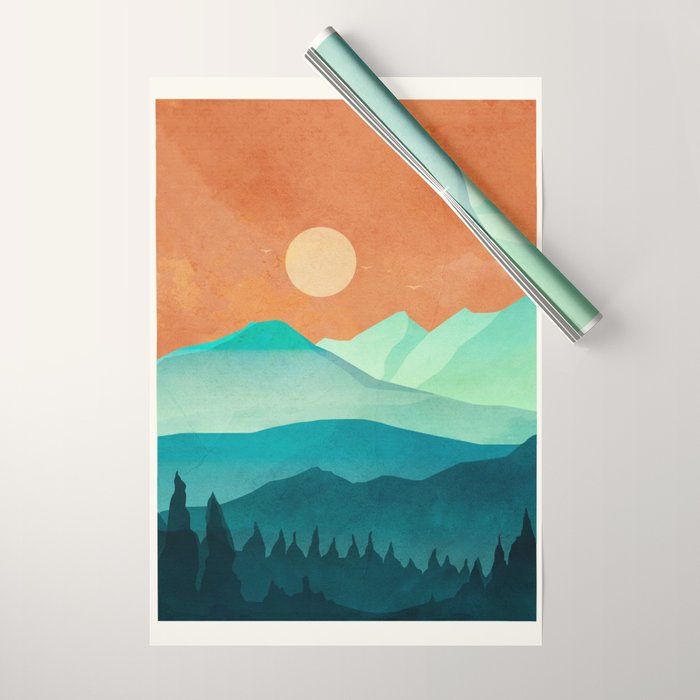 Morning Mountain Mist 2 Wrapping Paper Gallery Image 1