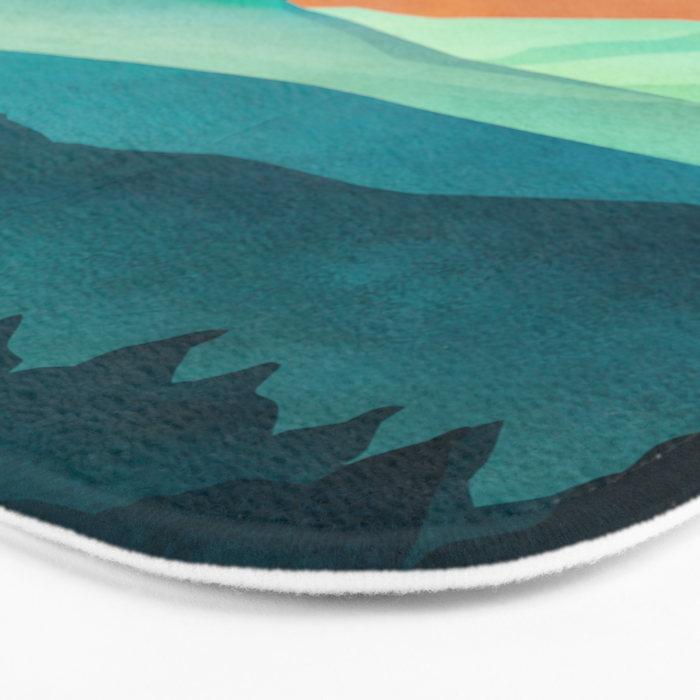 Morning Mountain Mist 2 Bath Mat Gallery Image 3