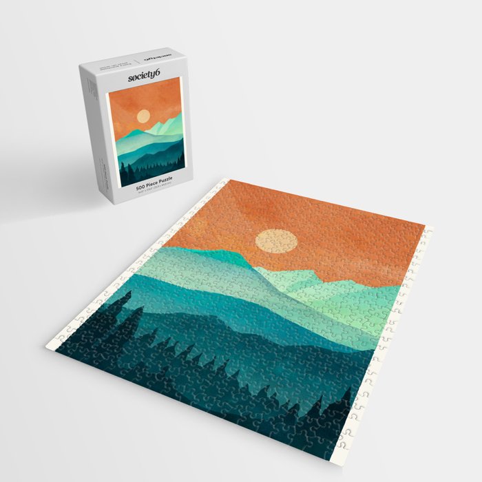 Morning Mountain Mist 2 Jigsaw Puzzle Gallery Image 2