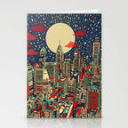 philadelphia city skyline Stationery Card Gallery Image 2