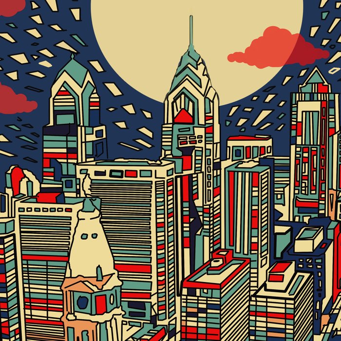 philadelphia city skyline Coffee Mug Gallery Image 2