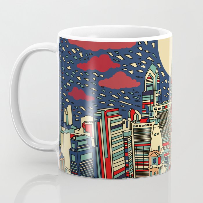 philadelphia city skyline Coffee Mug Gallery Image 3