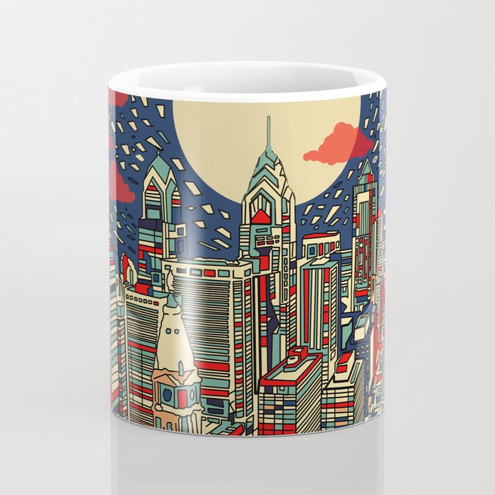 philadelphia city skyline Coffee Mug Gallery Image 4