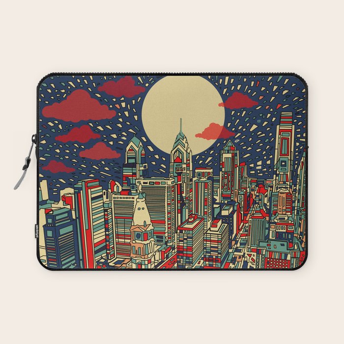 philadelphia city skyline Laptop Sleeve Gallery Image 1