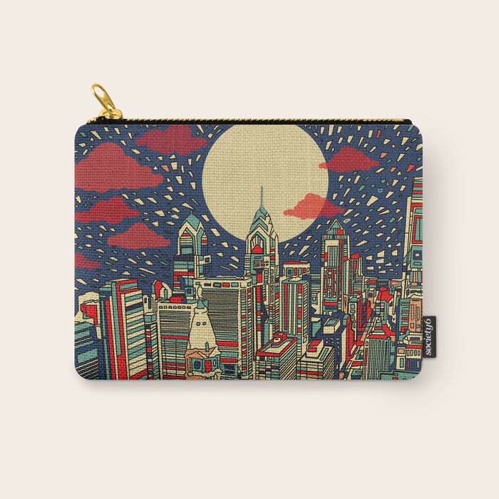 philadelphia city skyline Carry All Pouch Gallery Image 1