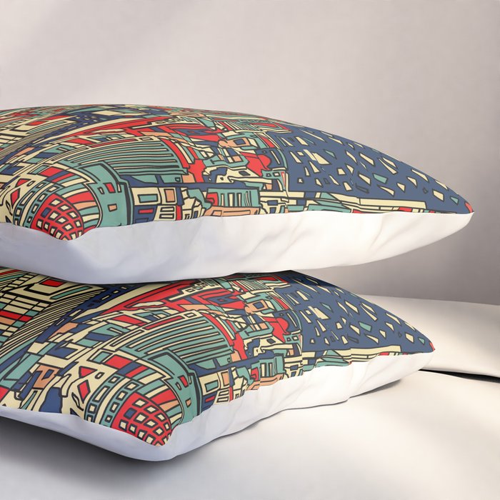 philadelphia city skyline Pillow Sham Gallery Image 3