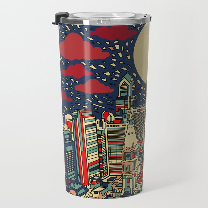 philadelphia city skyline Travel Mug Gallery Image 3